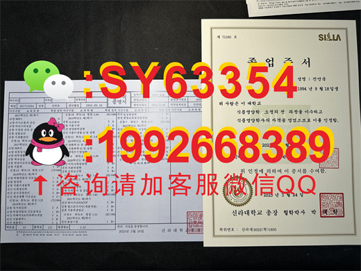 韩国新罗大学毕业证书模版展示   /    成绩单样板展示